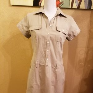 Polo Jeans Co. Women's Khaki Shirt Dress